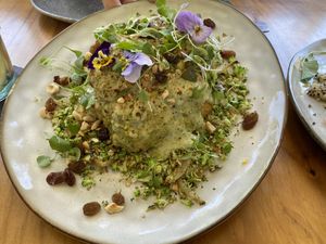 Filled baked potato   at Wild Cafe in Estepona