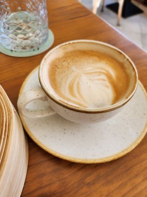 Coffee with soy milk at Wild Cafe in Estepona