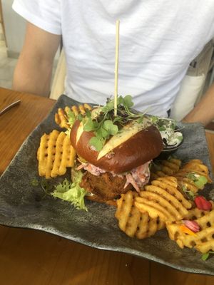 Vegan Burger  at Wild Cafe in Estepona