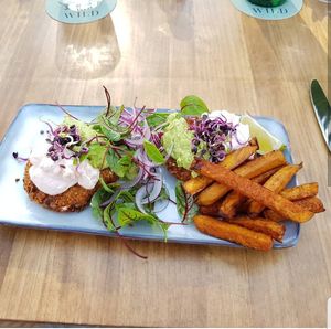 Artichoke fritters I think, very nice! at Wild Cafe in Estepona