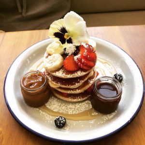 Devine gf pancakes at Wild Cafe in Estepona