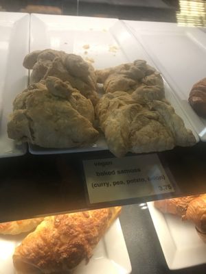 Vegan samosa at avenue cafe in New Orleans