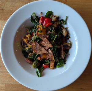 Veggie Hash at The Hostel Cafe in Portland