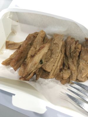 Vegan grilled pork at All About Mushroom in Bangkok