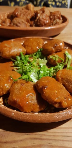 Vegan Nuggets at Lxs de Abajo in Zacatecas