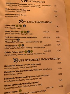  at Trattlers Einkehr in Bad Kleinkirchheim