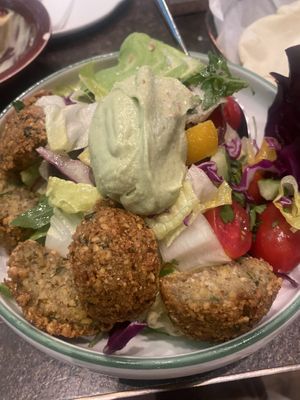Falafel salad = 75 RMB  at Eli Falafel - Jiujiang Rd in Shanghai