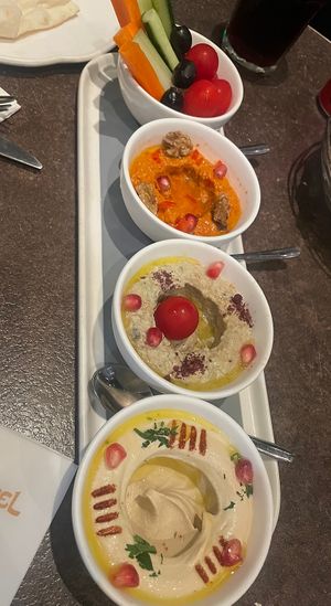 Dip trio   at Eli Falafel - Jiujiang Rd in Shanghai