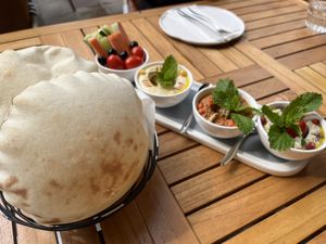 Crispy pita bread  at Eli Falafel - Jiujiang Rd in Shanghai