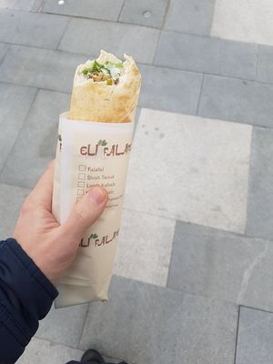 Falafel, tastes amazing!! at Eli Falafel - Jiujiang Rd in Shanghai