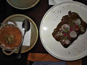 Lentil enchilada with Maya mole. at Maya in Shanghai