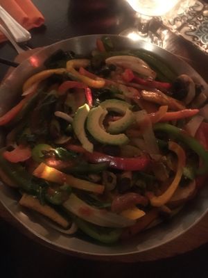 Vegetable fajitas  at Maya in Shanghai