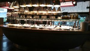 The buffet at Tibits in London