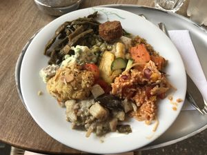 Vegan food from the buffet! :) at Tibits in London
