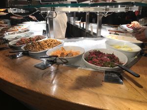 Salad bar  at Tibits in London
