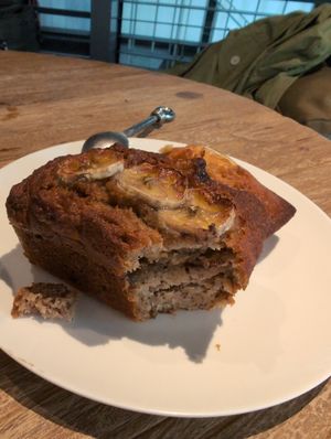 Banana bread at Bakeshop Pivot in Seoul