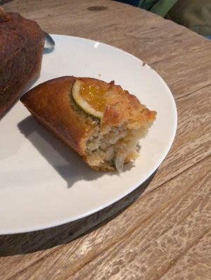 Tangerine financier at Bakeshop Pivot in Seoul