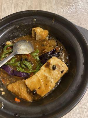 Z02 - mix of silk tofu and firm fried tofu   at Tofu Village in Penang