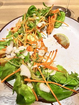Vegan Angry Tofu Lettuce Wraps  at Earls in Plano