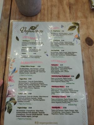 Menu 2 at VEGAN GARDEN in Barranquilla
