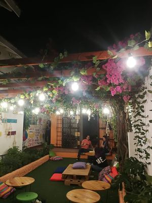 Restaurant's tables at VEGAN GARDEN in Barranquilla
