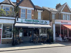 From outside at Green Bottle Cafe in Twickenham