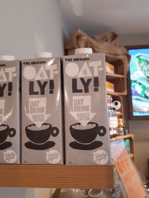 Vegan milk options available!
Oat, Soya, Almond, Coconut... at Green Bottle Cafe in Twickenham