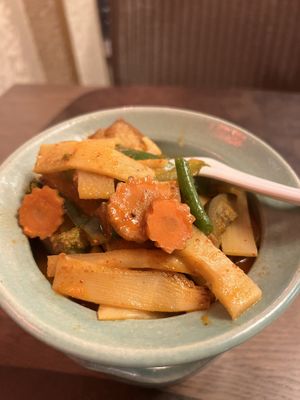 Red curry with tofu   at Nakhon Thai in Bruges