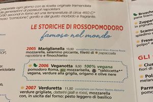 Menu - dettaglio pizza veganotta   at Rossopomodoro - Torino Centro in Turin