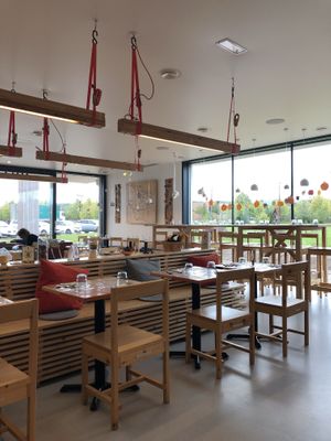 Interior at Café Fauve in Norroy-le-veneur