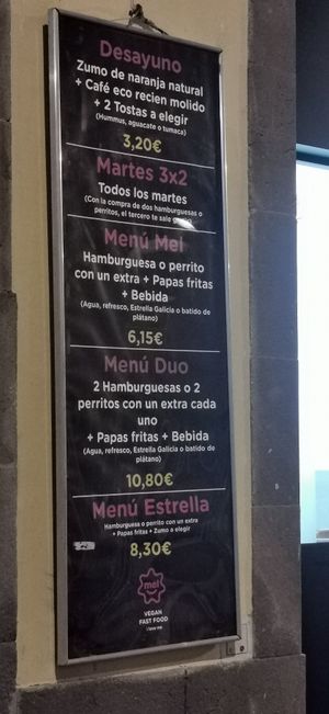 Ofertas at Mel Vegan Fast Food in Tenerife