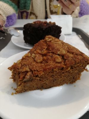 bizcocho de zanahoria  #Veganuary at Mel Vegan Fast Food in Tenerife