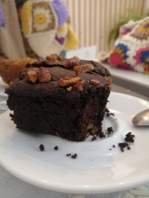 brownie  #Veganuary at Mel Vegan Fast Food in Tenerife