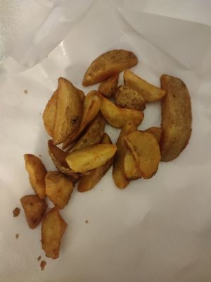Fries ordered to go at Mel Vegan Fast Food in Tenerife