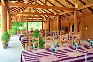 You will find it a clean and comfortable place for breakfast, lunch, dinner or just a refreshing drink on a warm afternoon.
 at 7 Sisters Restaurant in Bagan