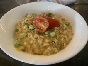 Vegan “Mac” and “Cheese” with Faro at Dirt - Bay Rd in Miami Beach