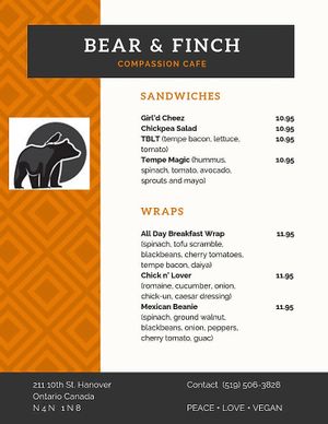   at Bear & Finch Compassion Cafe in Hanover