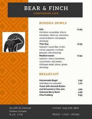   at Bear & Finch Compassion Cafe in Hanover