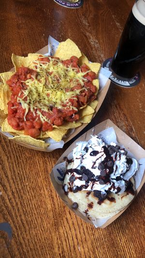 Vegan Chilli Nachos & Pancakes (MUST TRY) at The Blue Bell in Conwy