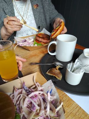 🌱great tasting Burger🌱 at The Blue Bell in Conwy