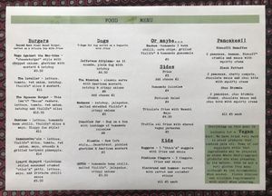 Menu on 10/10/21 💚🌱💙🔔 at The Blue Bell in Conwy