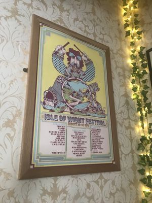 IOW Festival poster   at The Blue Bell in Conwy