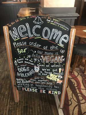 Signed indoors  at The Blue Bell in Conwy