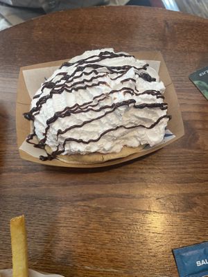 Black Forest pancakes  at The Blue Bell in Conwy