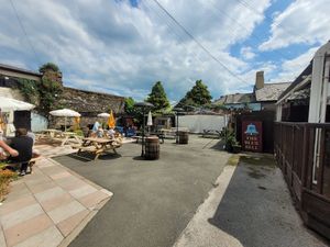 The Blue Bell Outside at The Blue Bell in Conwy