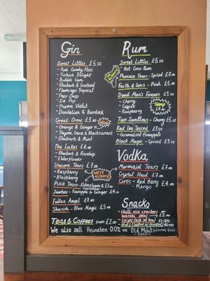 Drinks Menu at The Blue Bell in Conwy