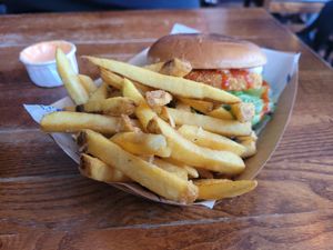 'Lynyrd Skynard' Burger at The Blue Bell in Conwy