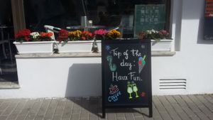 Tip of the day: Have fun... with Vegan and Diet Gelatos. at Italian Freddo in Albufeira