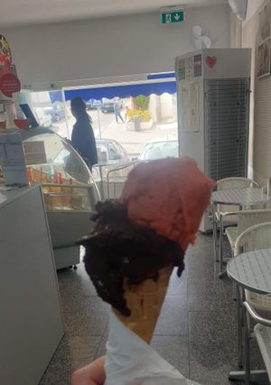 We went for vegan ice cream and we was not disappointed. So many vegan options and they taste amazing! I had coffee with vegan ice cream and it was delicious.  at Italian Freddo in Albufeira
