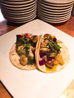 Vegan cauliflower tacos. Best vegan tacos I’ve ever had!! at Espíritu in New Orleans